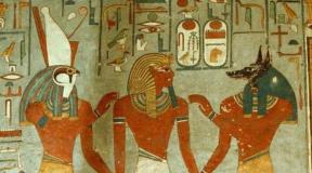 Egyptian Mythology: Chorus Sandals to trample his enemy