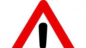 What does an exclamation mark on a car mean? What does a question mark in a triangle mean?