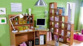 Feng Shui school student's study corner How to properly place a nursery's desk